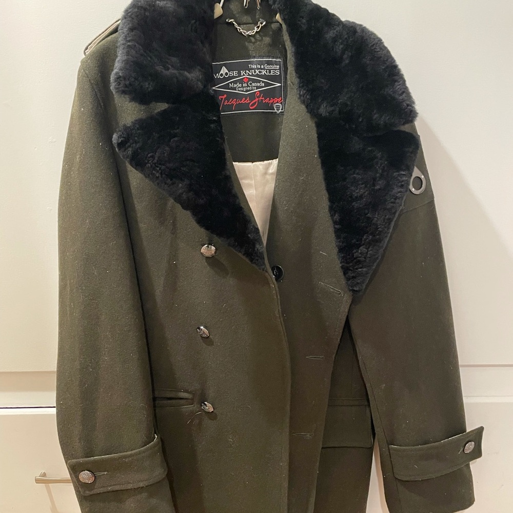 Moose Knuckles - Olive Wool Coat (M)